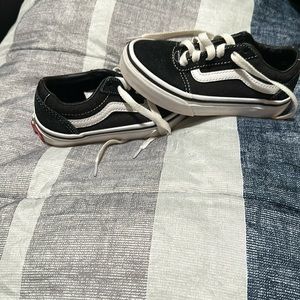 Black and white vans
